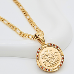 Load image into Gallery viewer, 18K Gold Filled 1913 Sovereign Pendant Necklace