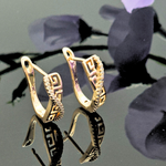 Load image into Gallery viewer, 18K Gold Filled Huggie Earrings with Cubic Zirconia