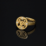 Load image into Gallery viewer, 18K Gold Filled Luxury-Inspired Diamond Ring for Women