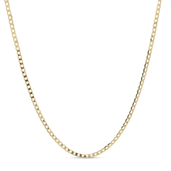 14K Gold Filled Flat Cuban Link Chain (60cm / 6mm) – Tarnish-Proof Bold Statement Necklace for Men & Women