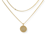 Load image into Gallery viewer, 18K Gold Filled Customized Tarnish Proof Full Sovereign Pendant Necklace
