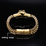 Load image into Gallery viewer, 18K Stainless Steel Tarnish Proof Men's Lion Head Cuff Bracelet