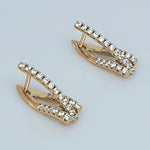 Load image into Gallery viewer, Rose Gold Studs With Cubic Zircons