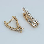 Load image into Gallery viewer, Rose Gold Studs With Cubic Zircons