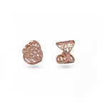 Load image into Gallery viewer, Gold Toned Reversible Heart Huggee Stud Earrings
