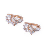 Load image into Gallery viewer, Mixed Cut Diamonds & CZ Huggee Earrings