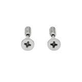 Men’s Silver Screw Design Stud Earrings 24mm – Tarnish-Proof Industrial Hardware Post Earrings for Men
