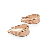 18K Gold Filled Huggie Hoop Earrings – 20mm x 6mm Polished Wide-Profile Hinged Everyday Huggies for Women