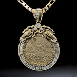 Load image into Gallery viewer, 14K Gold Filled 50 Peso Pendant Necklace
