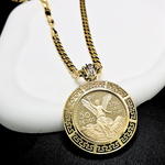 Load image into Gallery viewer, 14K Gold Filled 50 Peso Pendant Necklace
