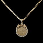 Load image into Gallery viewer, 14K Gold Filled 50 Peso Pendant Necklace
