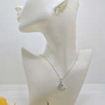 Load image into Gallery viewer, 18K Rose Gold Filled LOVE Pendant Necklace With Earrings
