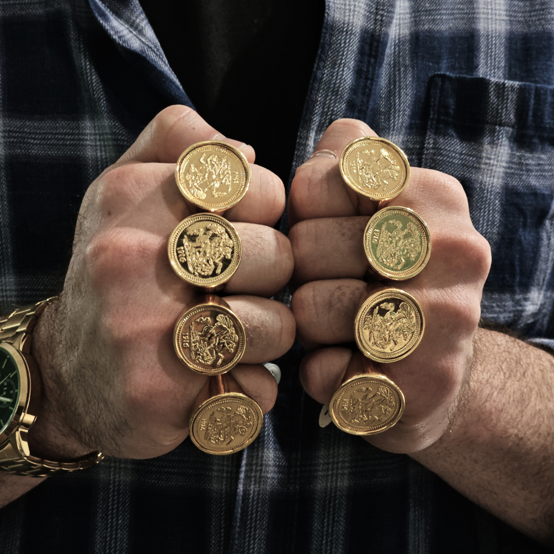 18K Gold Filled Sovereign Rings