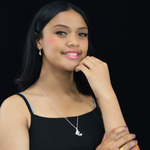 Load image into Gallery viewer, 18K Rose Gold Filled LOVE Pendant Necklace With Earrings
