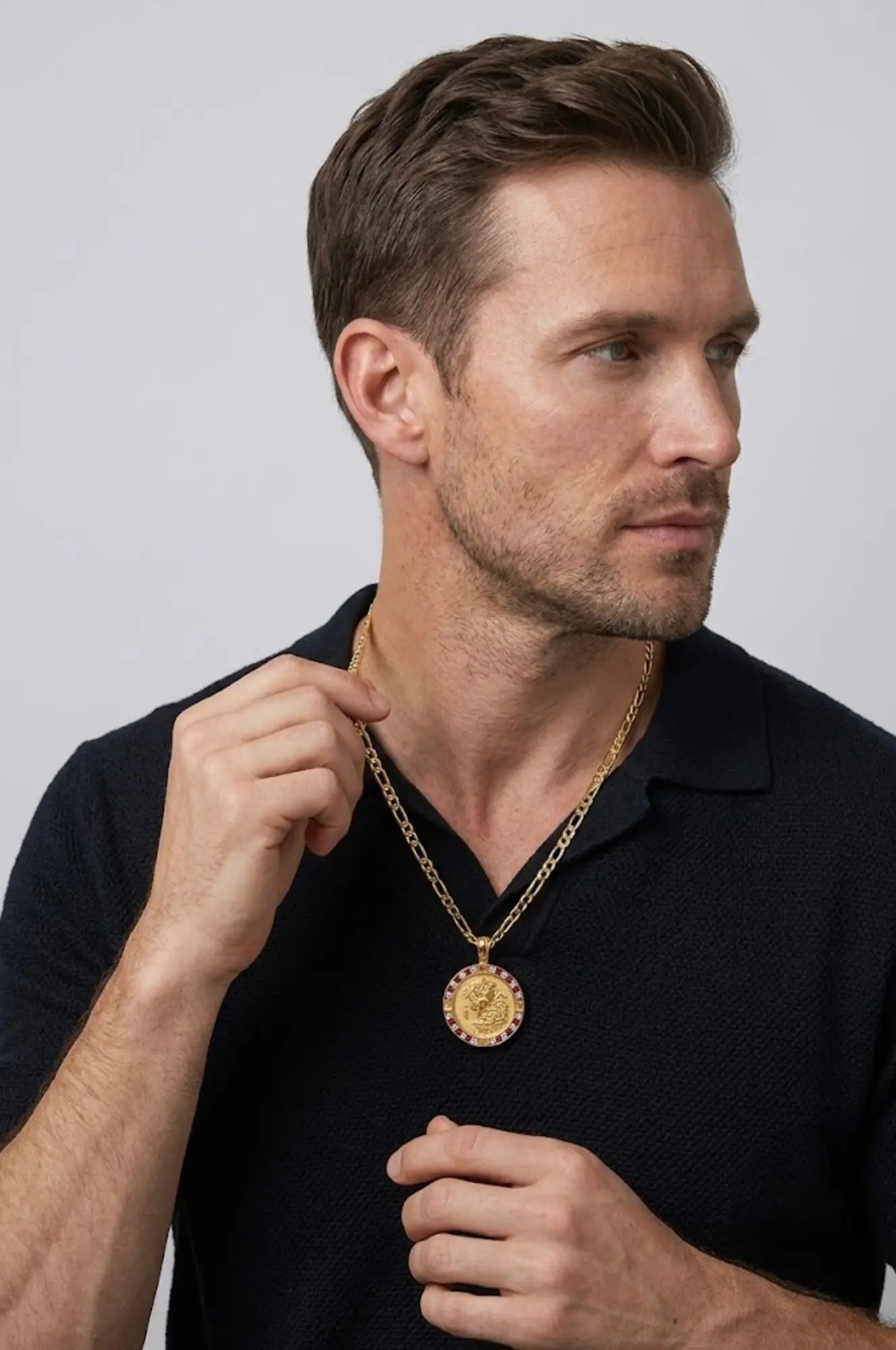 18K Gold Filled 1911 Sovereign Pendant Necklace