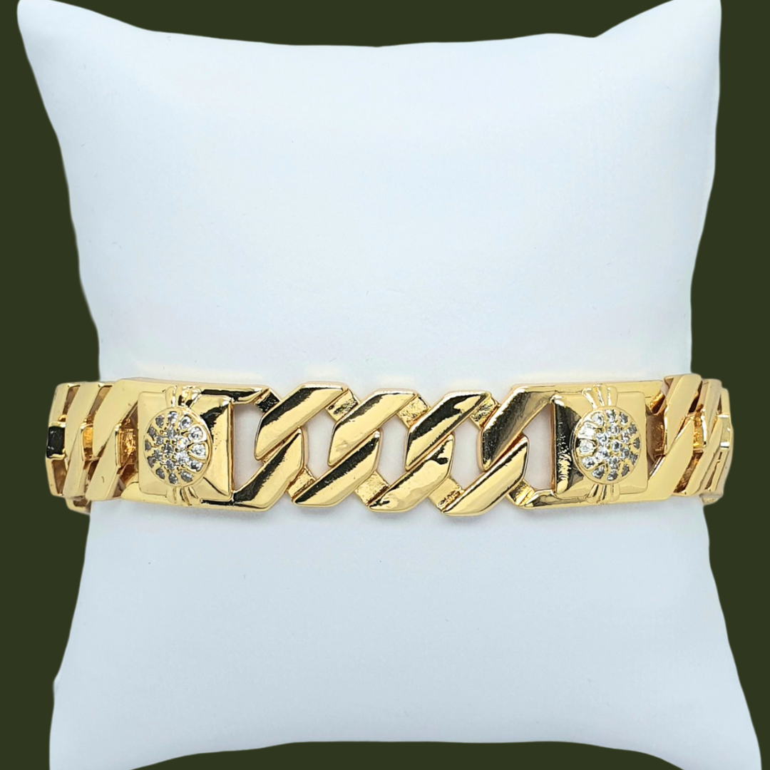 18K Gold Filled Bracelets with CZ