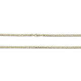 14K Gold Filled Flat Cuban Link Chain (60cm / 6mm) – Tarnish-Proof Bold Statement Necklace for Men & Women