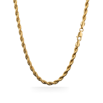 18K Gold Filled Tarnish-Proof Rope Chain 6mm x 50cm