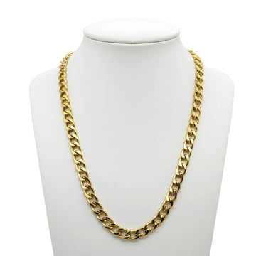 18K Gold Filled Cuban Link Chain Necklace