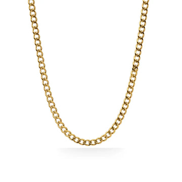 18K Gold Filled Cuban Link Chain Necklace