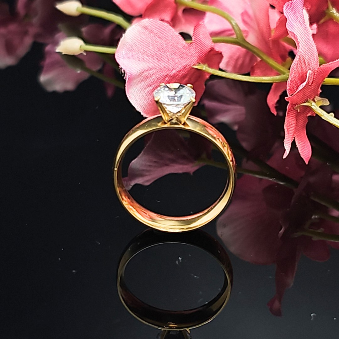 18K Gold Filled Tarnish Proof Diamond Ring