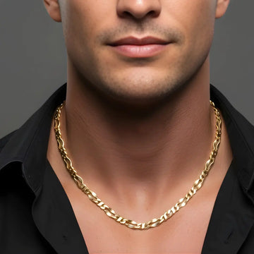 18K Rose Gold Filled Large Lip Links Chain for men women