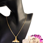 Load image into Gallery viewer, 18K Gold Filled Fin pendant Necklace
