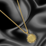 Load image into Gallery viewer, 18K Gold Filled Tarnish Proof Sovereign Pendant Necklace
