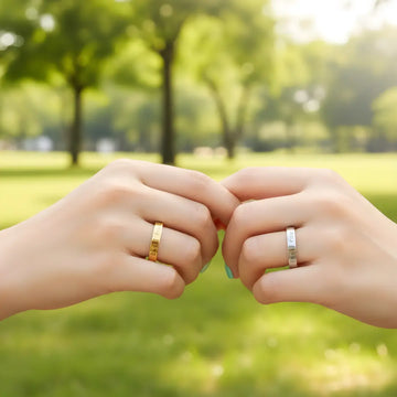 Gold & Silver Friendship Statement Ring