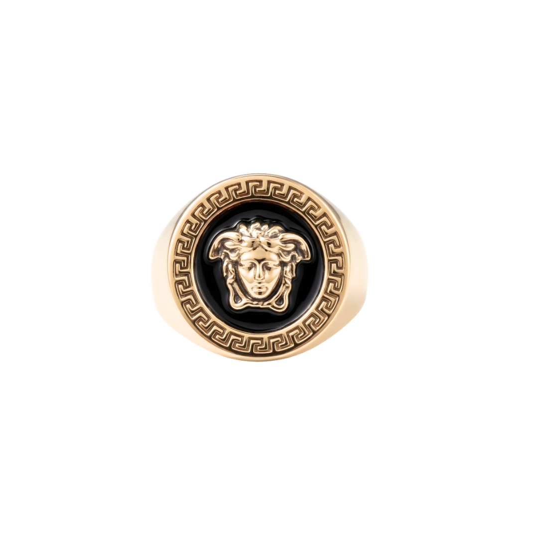 Gold Imperial Crest Ring – Premium Men’s Luxury Statement Jewelry
