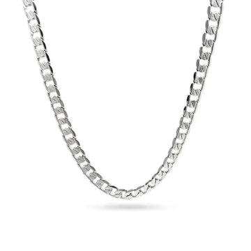 Silver Cuban Link Chain (60cm / 12mm) – Tarnish-Proof Heavyweight Statement Necklace for Men