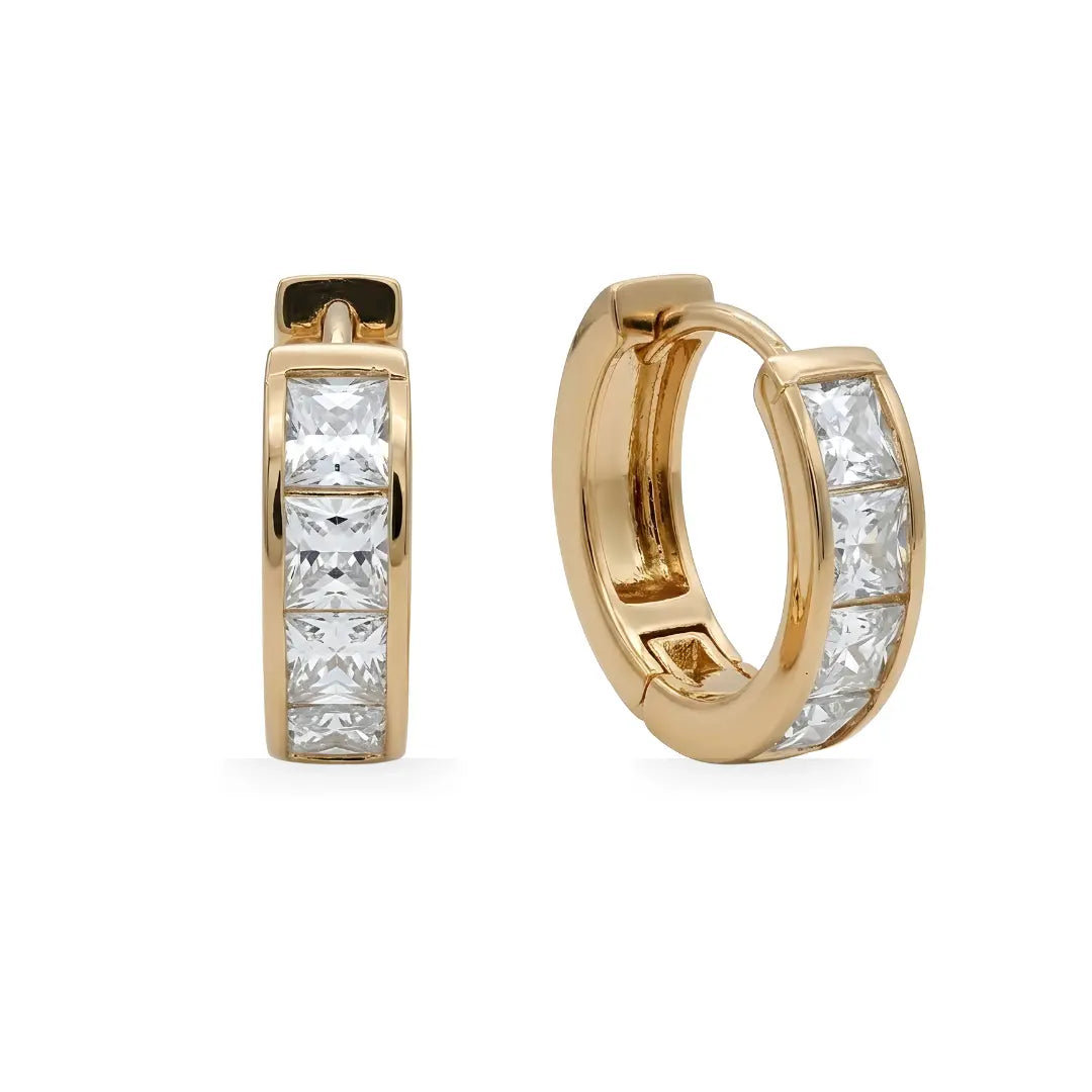 18K Gold Filled Huggie Earrings