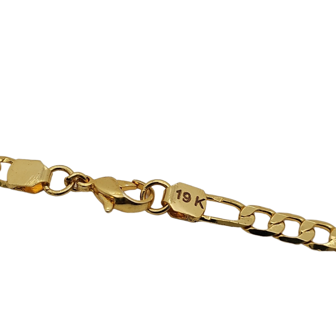 19K Gold Filled Trendy Pendant Necklace with Diamonds