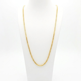 18K Gold Filled Box Chain Necklace – 60cm Sleek Square Link Chain