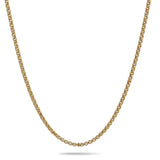 50CM x 2MM 18k Gold Filled  Unisex Belcher Chain Necklace - Tarnish Proof