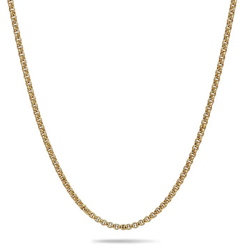 50CM x 2MM 18k Gold Filled  Unisex Belcher Chain Necklace - Tarnish Proof