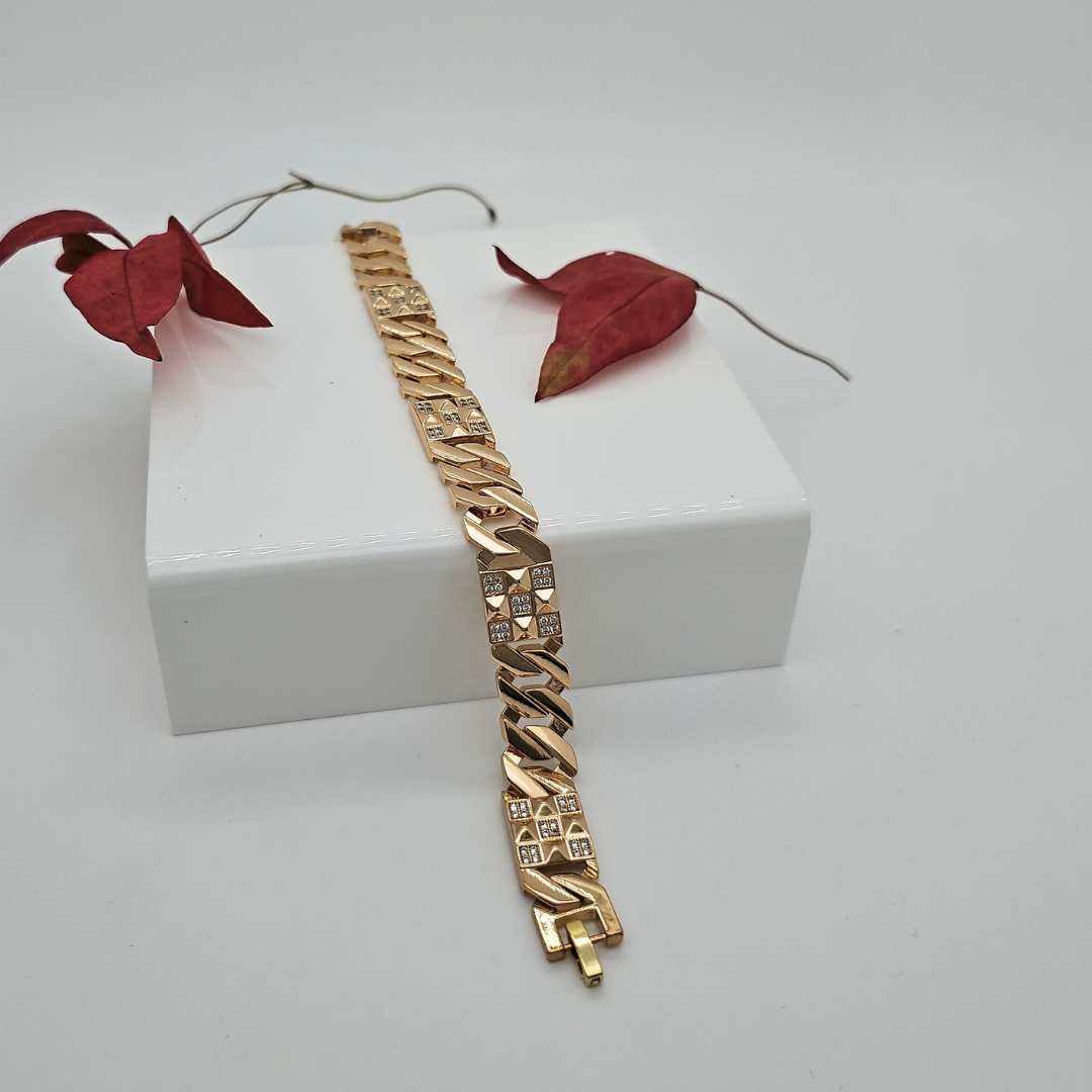 18K Rose Gold Filled Cubic Zirconia Bracelet