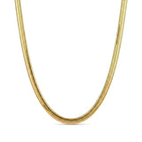 18K Gold Filled 60CM X 4MM Herringbone Chain Necklace for Men and Women -  Tarnish Proof Flat Snake Chain