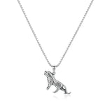 Stainless Steel Tiger Pendant Necklace for Men (52cm) – Bold Prowling Tiger Statement Jewelry