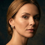 Load image into Gallery viewer, 18K Gold Filled Rose Gold Heart Huggie Earrings