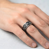 Tibetan Prayer Wheel Spinner Ring – Om Mani Padme Hum Mantra Ring | Tarnish Proof (US Sizes 8 & 10)