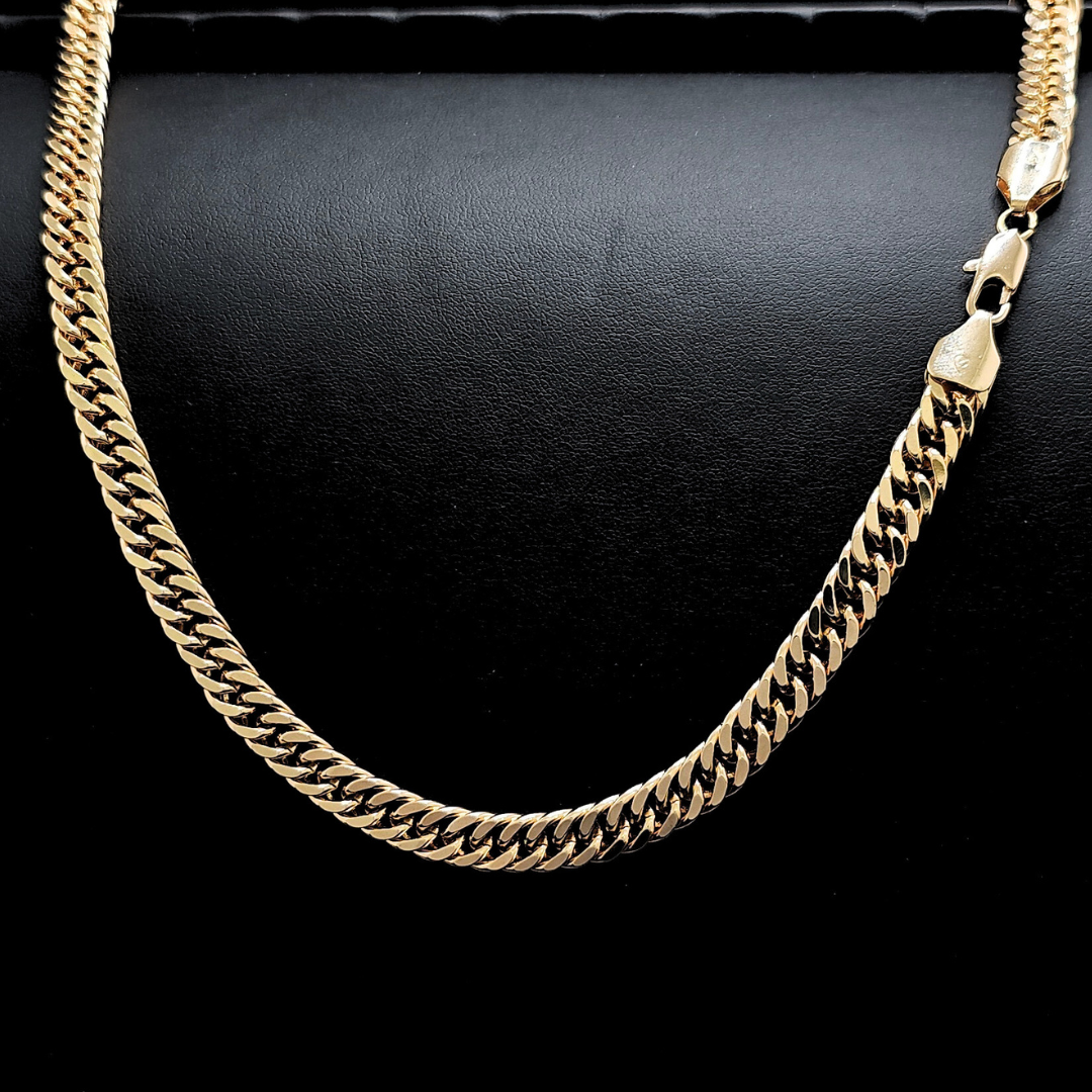 18K Rose Gold Filled Cuban Link Chain