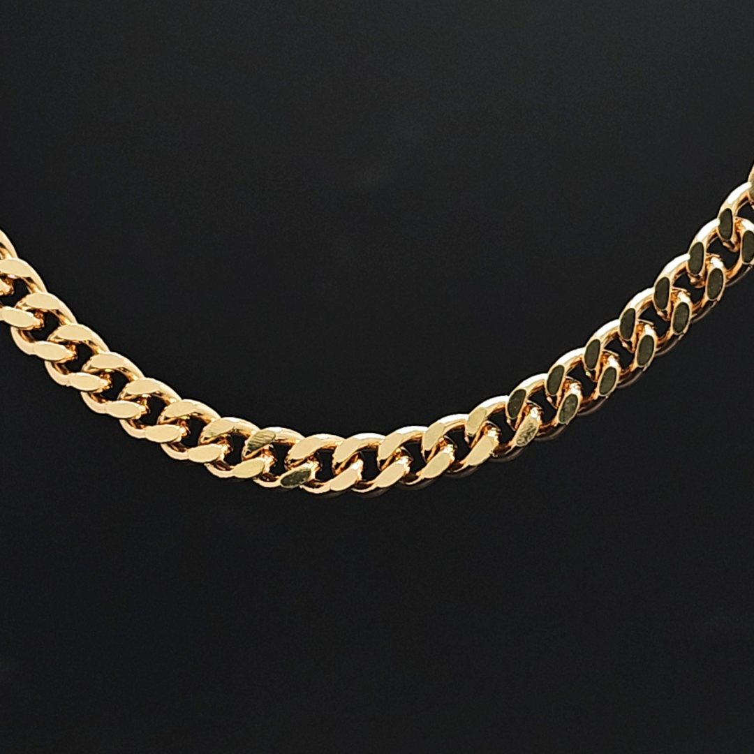 18K Rose Gold Filled Cuban Link Chain