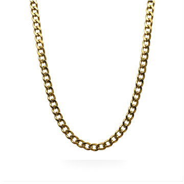 18K Gold Filled Cuban Link Chain 60cm 6mm