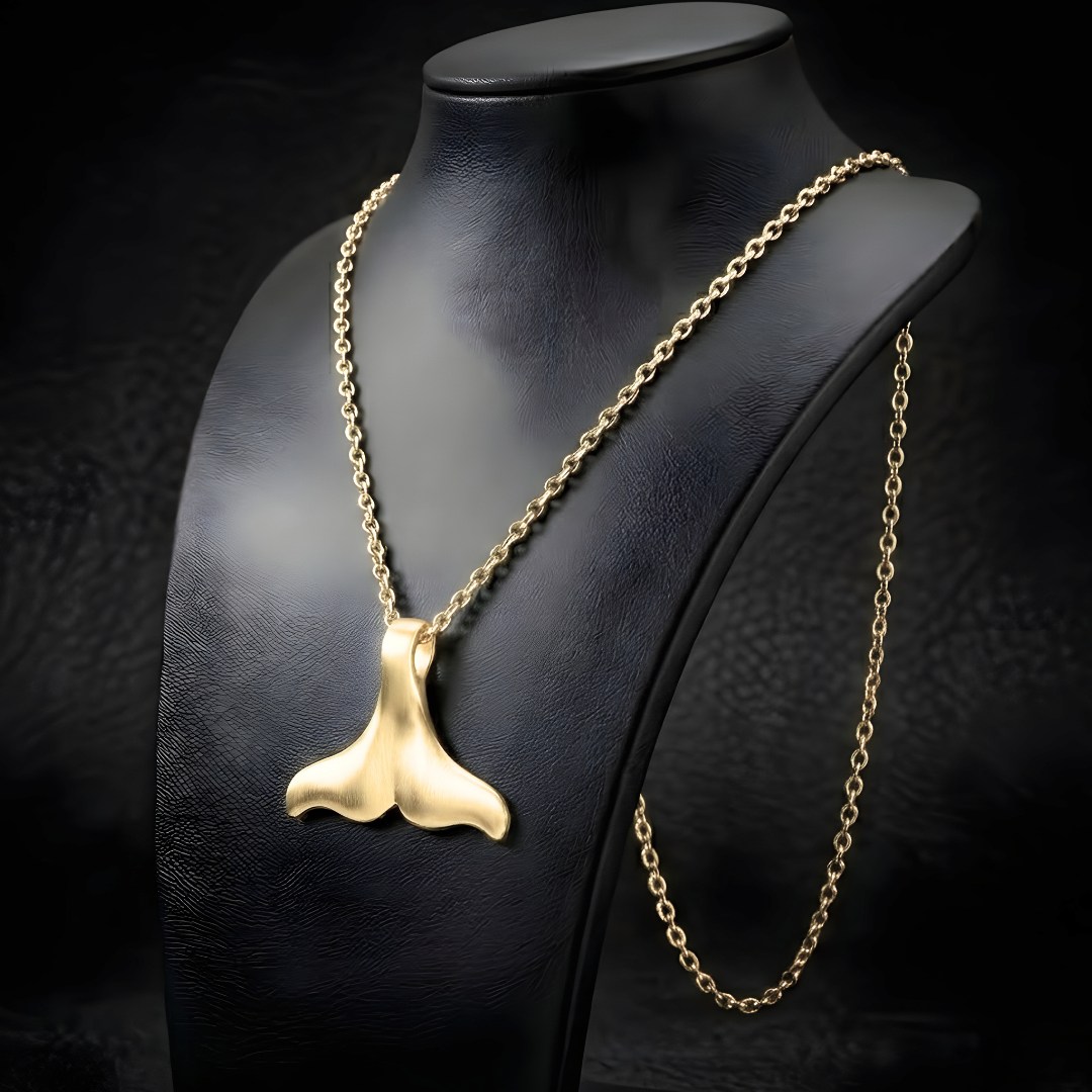 18K Gold Filled Fin pendant Necklace