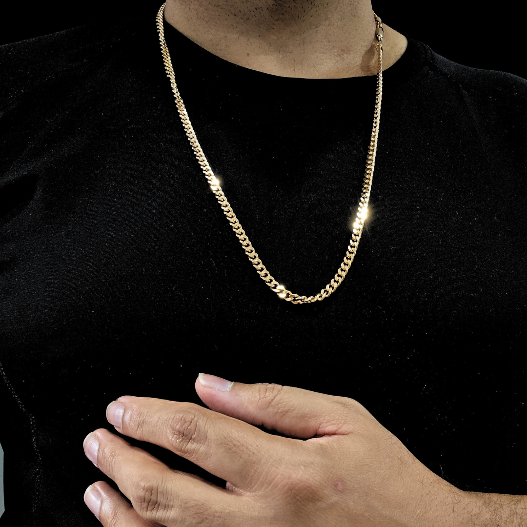 18K Rose Gold Cuban Link Chain