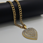 Load image into Gallery viewer, 14K Gold Filled Tarnish Proof Heart Pendant with CZ
