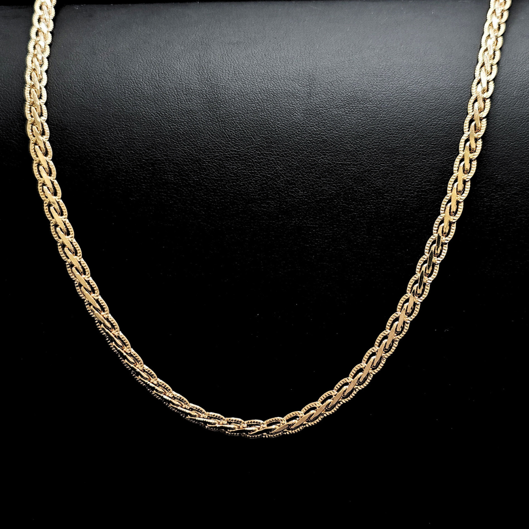 18K Rose Gold Filled Interlinked Chain