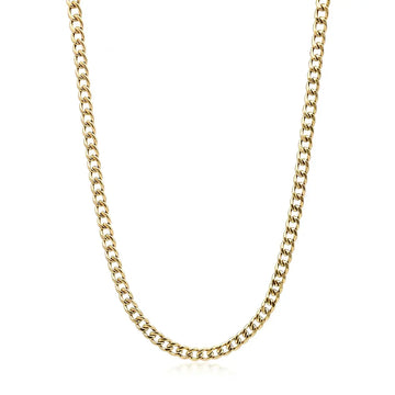 18K Gold Filled 50CM X 7MM Cuban Link Chain - Tarnish-Proof Unisex Necklace