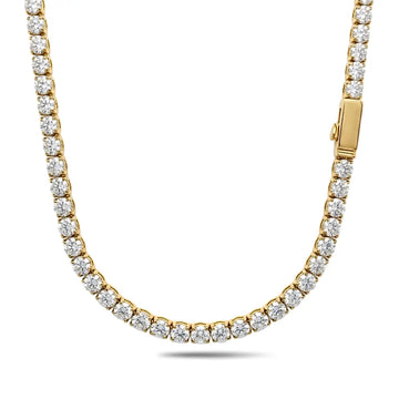 46Cm X 5MM 18K Gold Filled Tennis Chain – Tarnish-Proof Diamond Necklaces